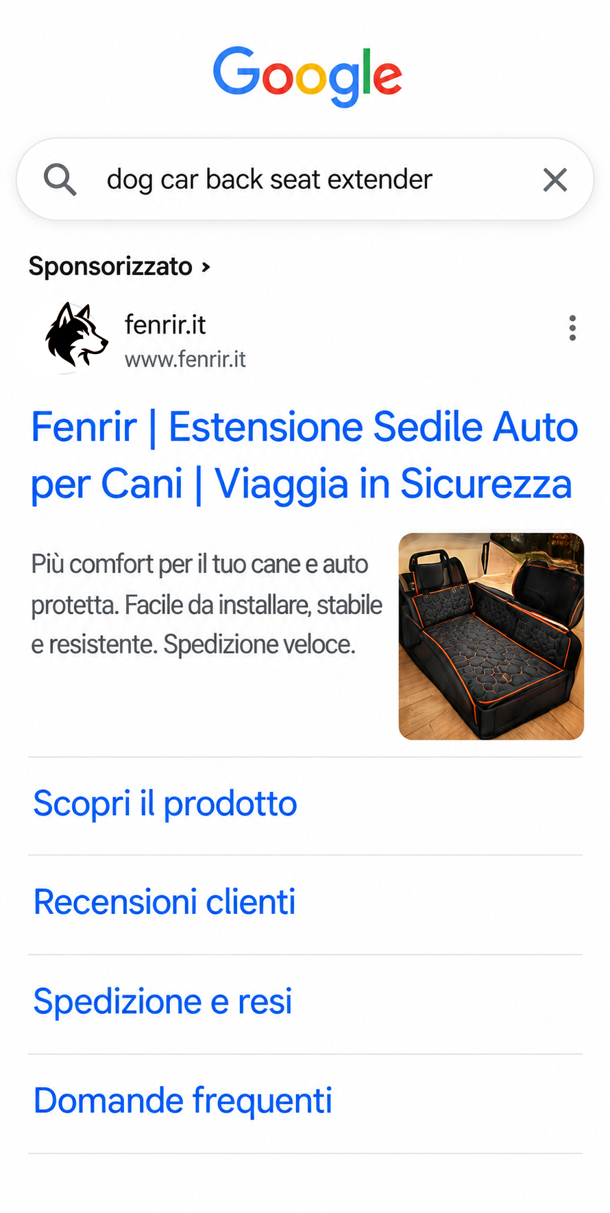 Pagina Google_ Estensione Sedile Auto per Cani copia